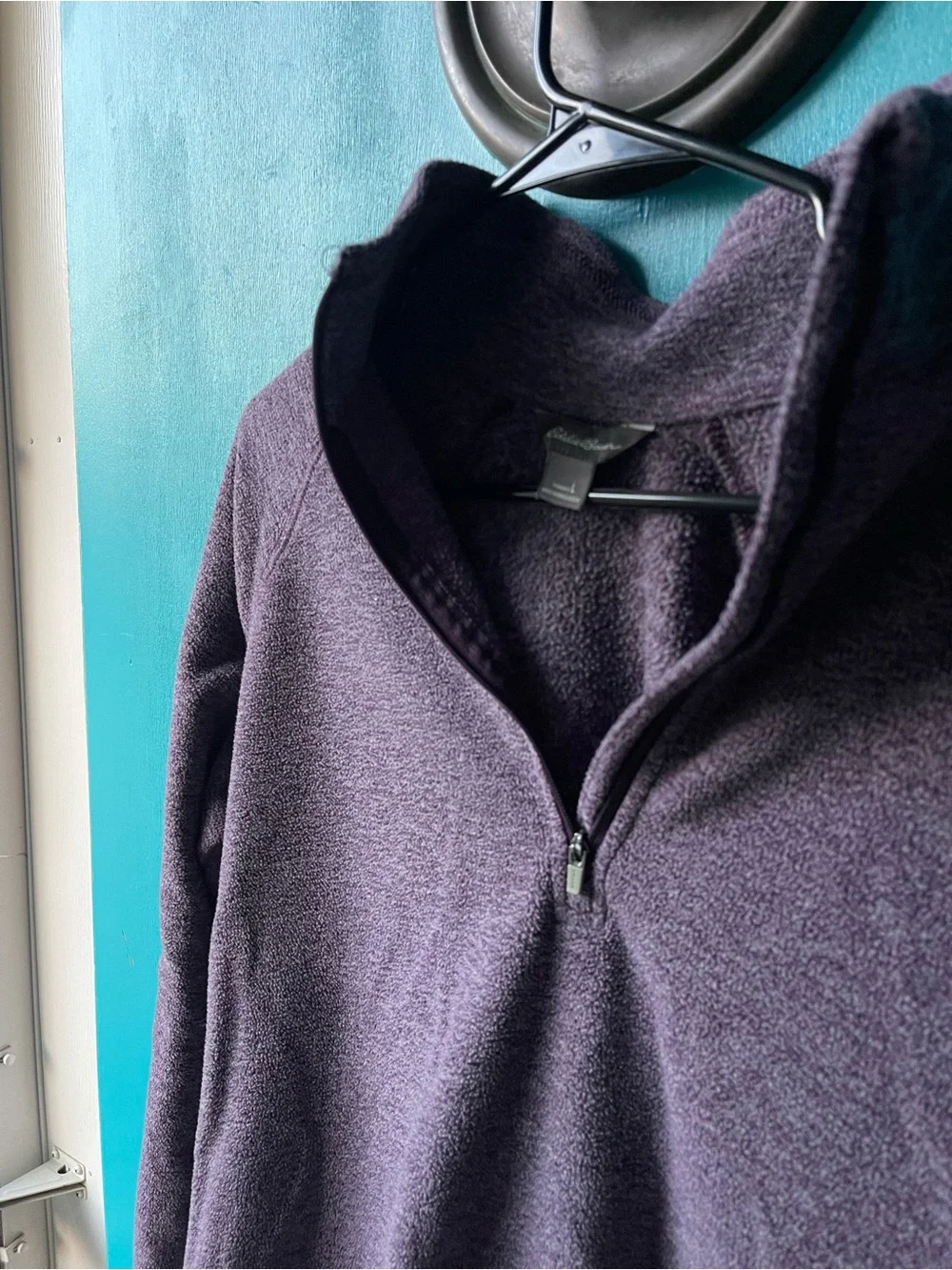 Eddie Bauer Purple Quarter-Zip Pullover